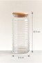 Jar with Wooden Lid 22 cm - 6