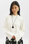 Long Sleeve Short Tshirt Ecru