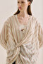 Linen Mixed Knitted Blouse Tiles - 7