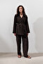 Linen Wide Collar Jacket Bitter Brown - 2