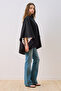 Wide-Collared Cape Jacket Black - 4