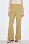 Textured Tie Trousers Khaki - 4