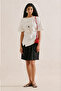 Linen Asymmetric Blouse Ecru - 3