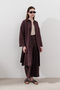 Linen Belt Long Tunic Plum - 5