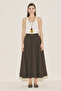 Kup Detailled Flared Skirt Brown - 4