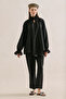 Gi̇peli̇ Linen Balloon Sleeve Blush Black - 3