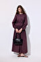 TIE-DETAIL SHORT BLOUSE PLUM - 3