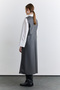 Short-Style Leather Dress Gray - 6