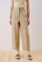 Gabardine Barrel Pants Sand - 5