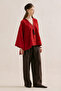 Embroidered Premium Cape Blush Red - 5