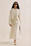 Linen Flawed Skirt Beige - 2