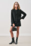 Bukle Fabric Short Jacket Black