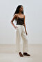 Pants with Chain Ties Stone - 4