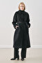 Premium Cashmere Long Coat Black - 4