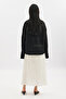 Openwork Knitting Tricot Sweater Black - 5