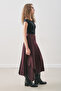 Anvelop Pleated Skirt Burgundy - 4