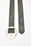 Big Oval Buckle Belt Black - 6