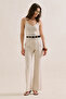 Classic Long Wide-Leg Pants Beige - 2