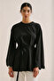 Embroidered Wide Sleeve Blouse Black - 5