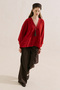 Embroidered Premium Cape Blush Red - 2