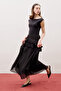 Mi̇la Pi̇celi̇ Fold Skirt Black - 3