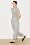 Easy Sleeveless Blouse Gray Melange - 3