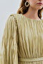 Pleated Chiffon Dress Sage - 5