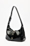 Chunky Buckle Shoulder Bag Black - 6