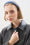 Leather Detail Coat Anthracite - 4
