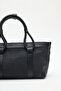 Luca Knitted Handle Design Bag Black - 7