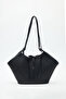 Ezra Knitted Textured Tote Bag Black - 4