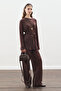 Beli̇ Bağlama Designed Blouse Aci Brown