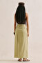 Linen Pants with Envelope Closure, Sand Color - 6