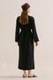 Embroidered Comfortable Dress Black - 8