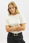 Basic Short Sleeve T-Shirt Ecru - 4