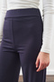 Knot Design Pants Suit Navy Blue - 7