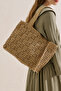 Haley Straw Bag Beige - 2