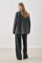 Norris Wool Blazer Jacket Gray Check - 8
