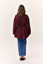 Tunic with Tie Detail Burgundy - 8
