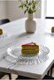 Aurora Flame Transparent Glass Cake Plate 20.5 cm - 4