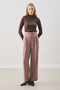 Draped Tencel Pleated Pants Gülkurusu - 2