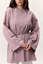 Oversize Tshirt Lila with Binding Details - 3