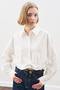 Crop Balon Form Shirt Ecru - 5