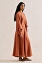 Linen Ruffled Skirt Cinnamon - 3