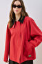 Time Kontrast Collar Jacket Red - 3
