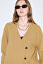 Rustic Buttoned Kimono Safran - 3