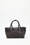 Luca knit handle design bag brown - 7