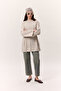 Oversize Tshirt with Binding Details Stone - 5