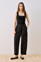 Gabardine Barrel Pants Black - 2