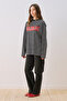 Striped Oversize Tshirt Black - 5